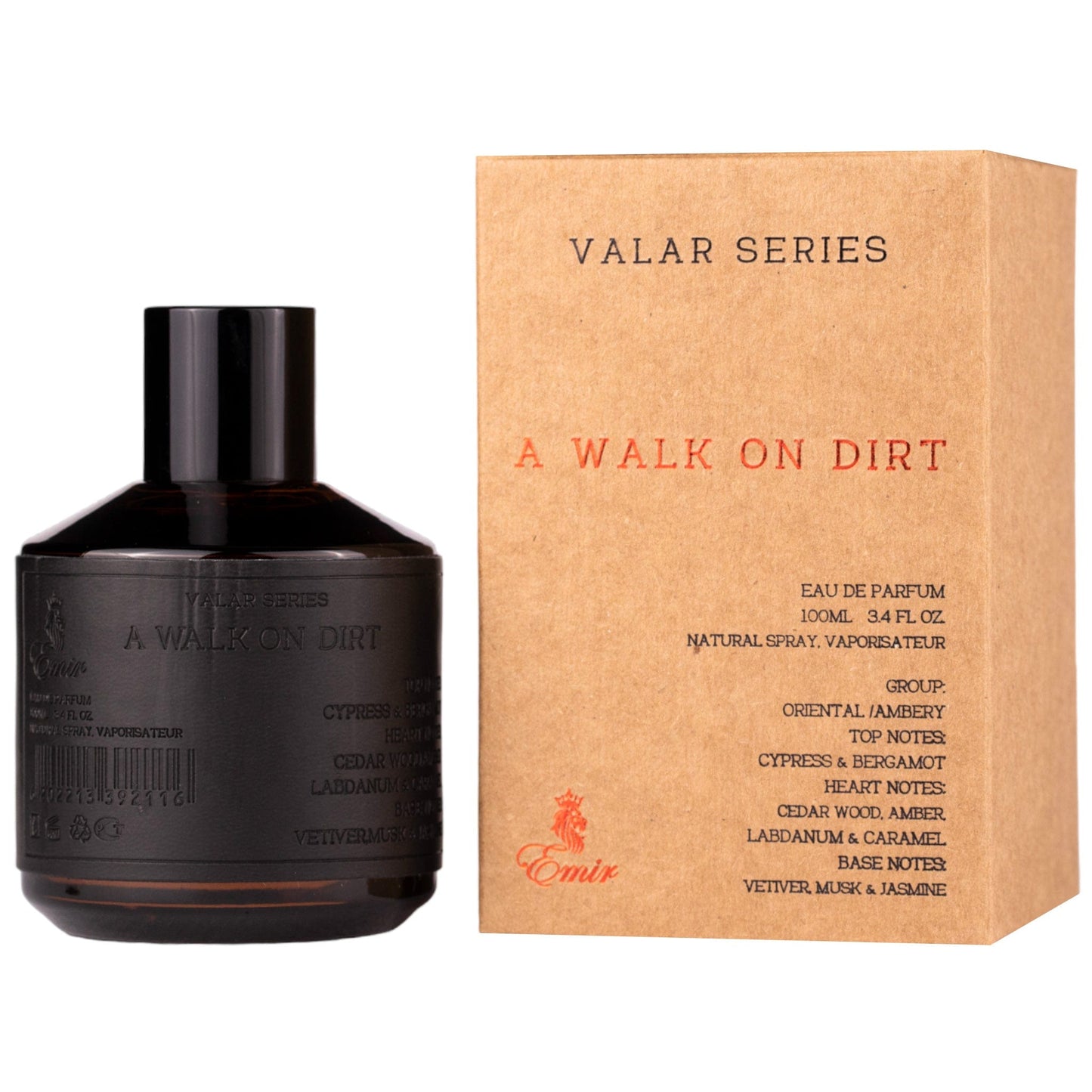 Eau de Parfum Emir, Valar Series, A Walk On Dirt, Unisex, 100 ml
Inspirat de Orto Parisi Terroni.