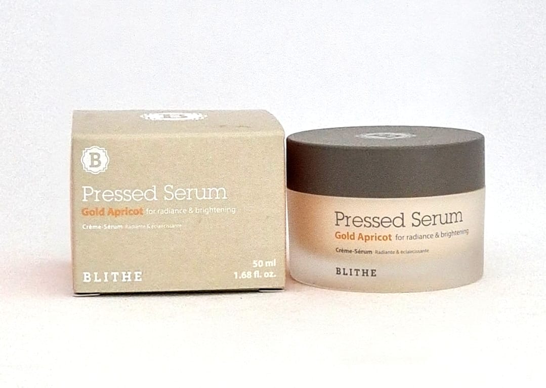 Blithe Pressed Serum
Serumas-kremas veidui
Blithe Pressed Crystal Gold Apricot Serum
