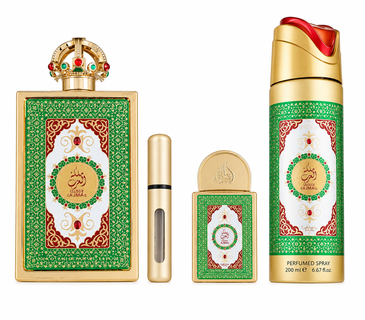 Lattafa Pride Queen of Arabia rinkinys moterims (100 ml. EDP + 20 ml. EDP + 200 ml. purškiamas dezodorantas)