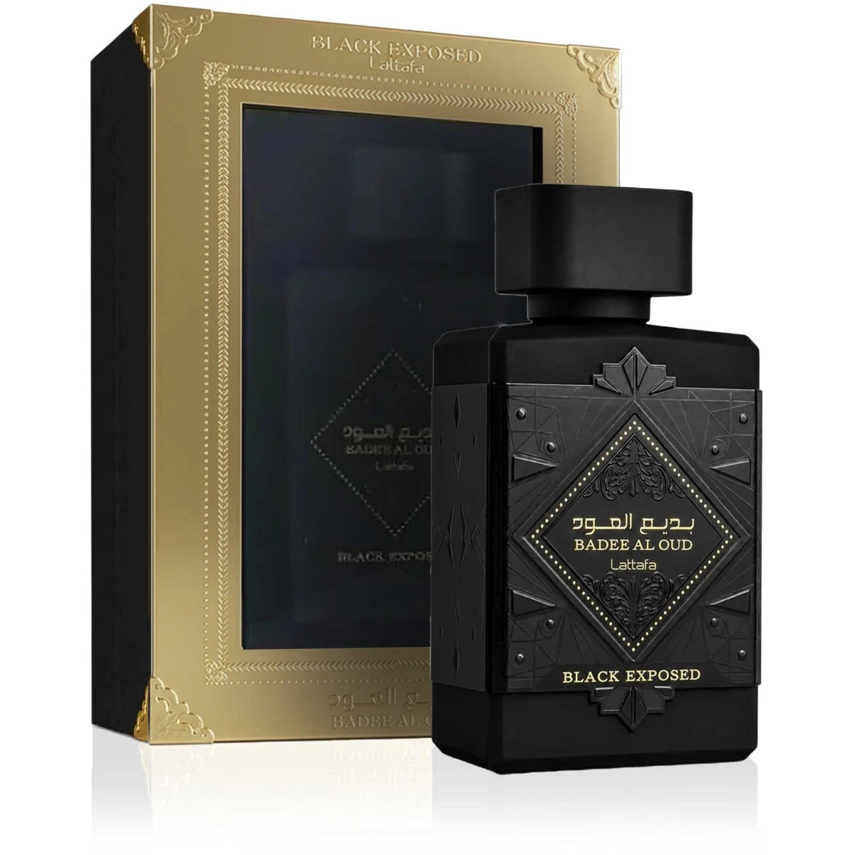 Lattafa Bade'e Al Oud Black Exposed EDP kvepalai vyrams ir moterims