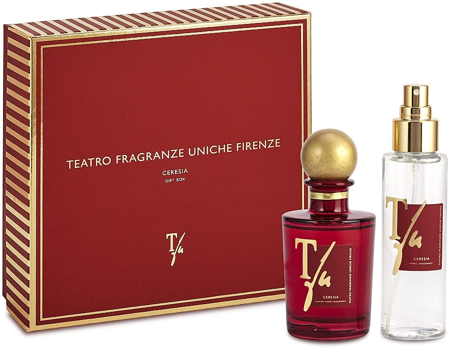 Teatro Fragranze Uniche Home Fragrances
Rinkinys
Teatro Fragranze Uniche Ceresia (diff/100ml + spray/100ml)
