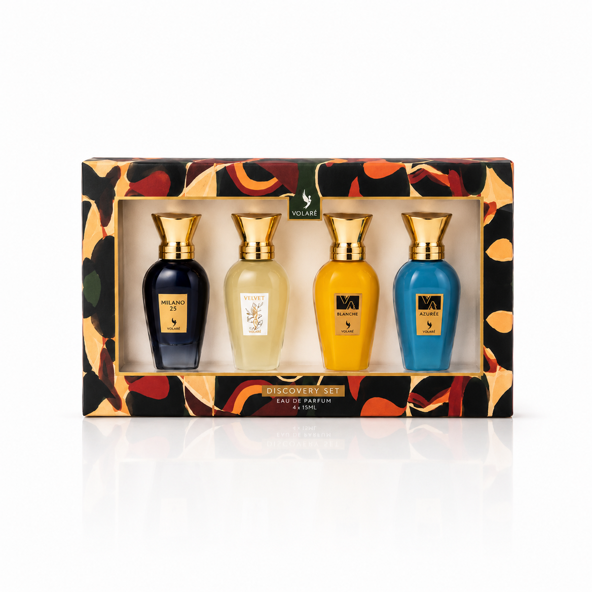 Volaré Discovery rinkinys – 4 mini kvepalai (4 × 25 ml)