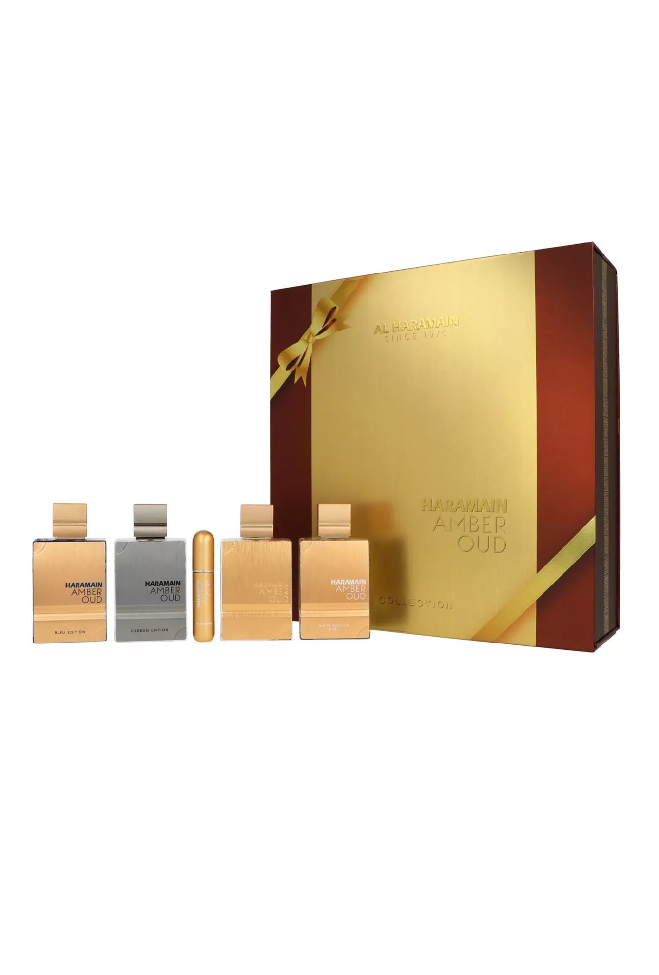 Al Haramain Amber Oud Collection rinkinys vyrams ir moterims (4 x 60 ml. EDP + atomaizeris)