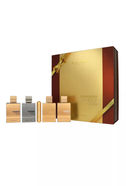 Al Haramain Amber Oud Collection rinkinys vyrams ir moterims (4 x 60 ml. EDP + atomaizeris)