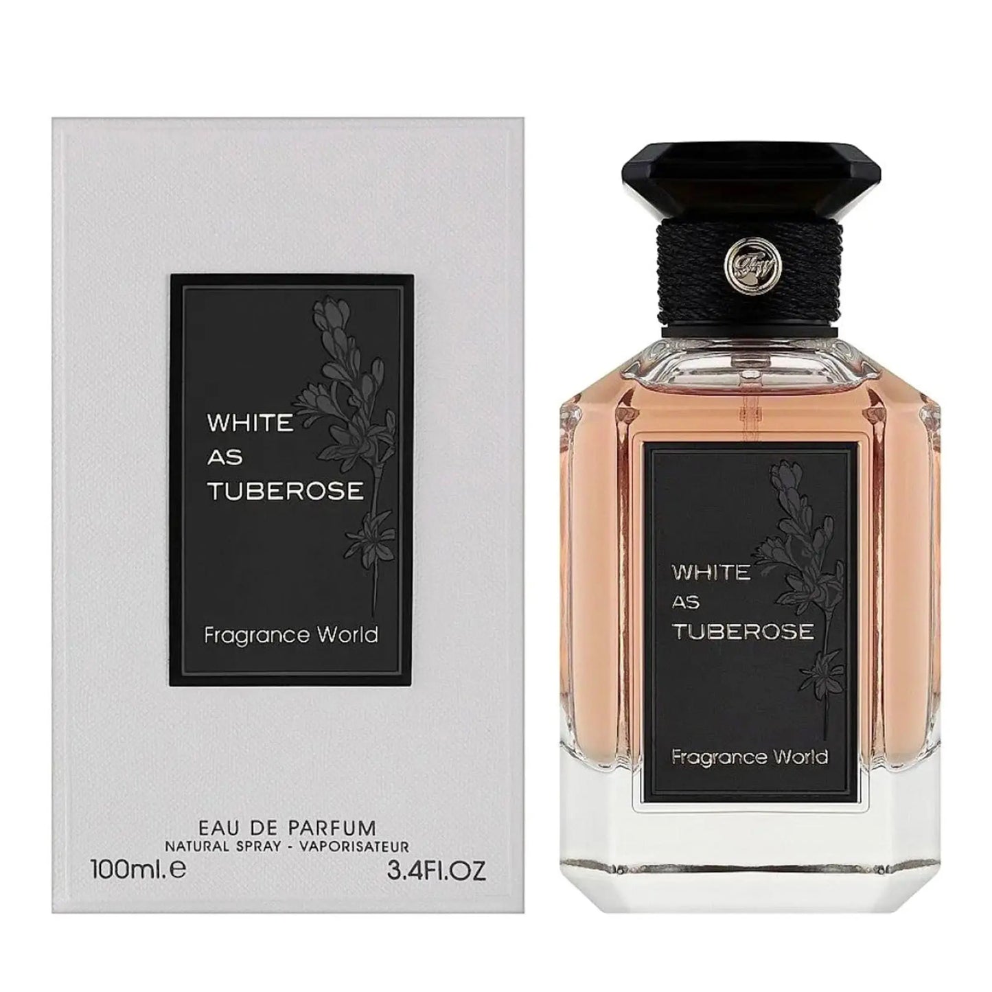 White As Tuberose Fragrance World Arabic Perfume 100ml (Damaged
