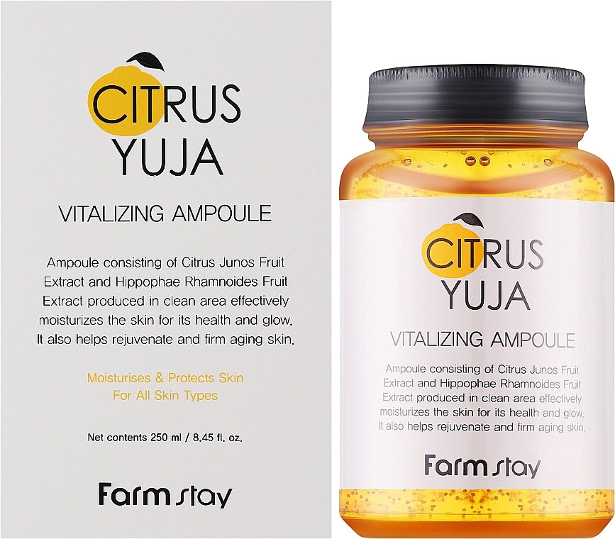 Farm Stay Citrus Yuja Vitalizing Ampule – gyvybingumo suteikianti ampulė