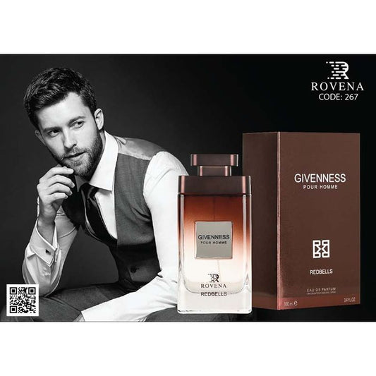 Rovena Givenness Pour Homme perfume for men 100 ml. (Inspired by Givenchy Pour Homme)