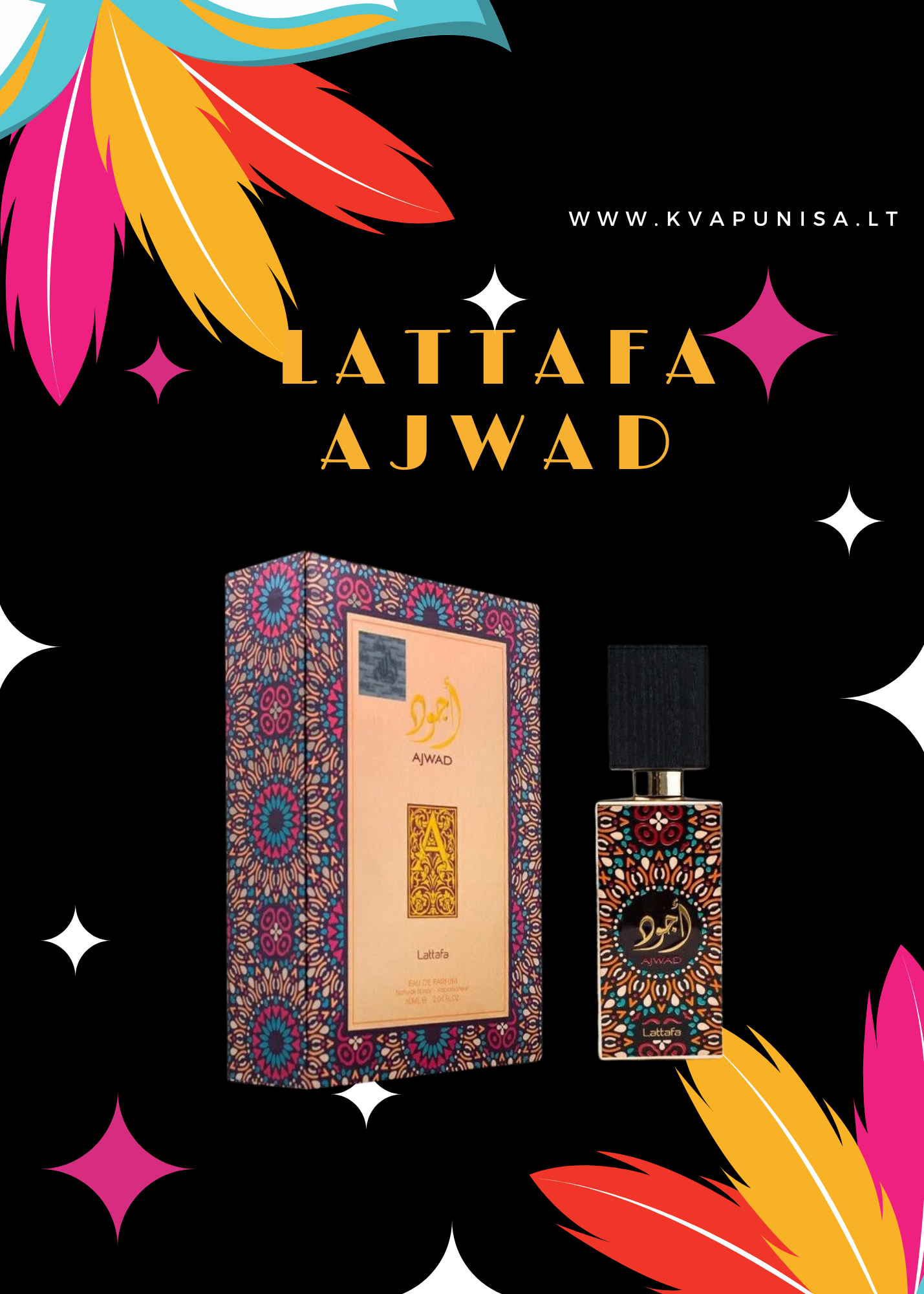Lattafa Ajwad EDP kvepalai moterims ir vyrams
